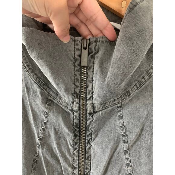 PRIMORDIAL IS PRIMITIVE‎ Zip Up Jacket In Dark Grey Made in Italy - Picture 3 of 7